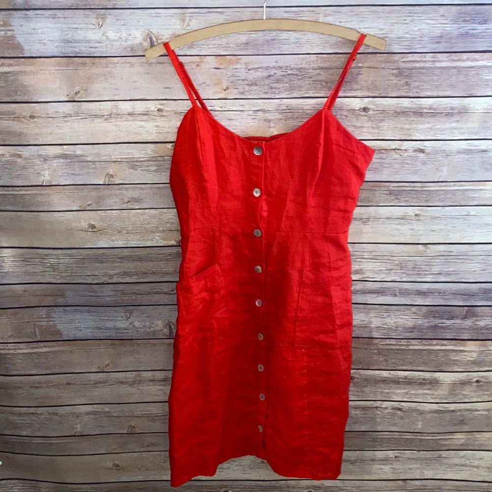 Summer Linen Dress With Pockets